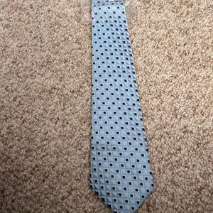 Giorgio Armani Light Blue Geometric Tie